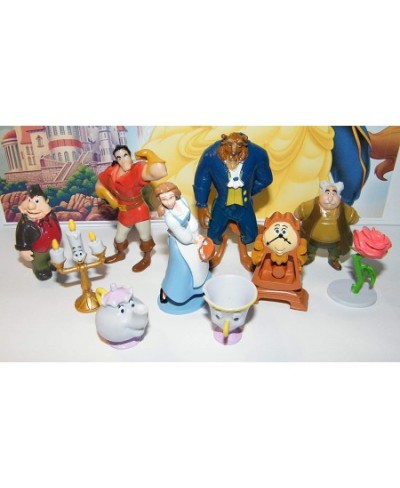 Beauty and The Beast Movie Deluxe Figure Toy Set with 2 ToyRings 2 Stickers and 10 Fun Figures Including Belle The Beast Prin...