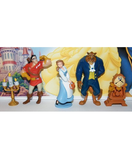 Beauty and The Beast Movie Deluxe Figure Toy Set with 2 ToyRings 2 Stickers and 10 Fun Figures Including Belle The Beast Prin...