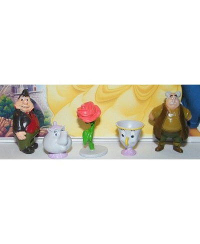 Beauty and The Beast Movie Deluxe Figure Toy Set with 2 ToyRings 2 Stickers and 10 Fun Figures Including Belle The Beast Prin...