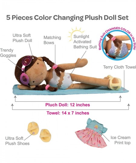 Plush Doll with Color Changing Bathing Suit - 12" Sunshine Friends Daisy $45.56 - Plush Figure Toys