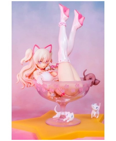 Ecchi Anime Figure Goblet Beautiful Girl Cat Ears Cute Busty Girls Ver. Replaceable Facial Expression Removable Clothes Waifu...