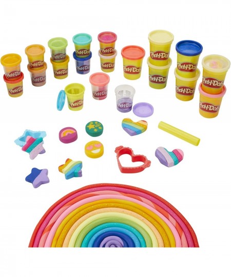 Bright 'n Happy Variety Pack with 21 Cans of Modeling Compound Including Scented Sparkle Metallic Arts and Crafts Toy for Kid...