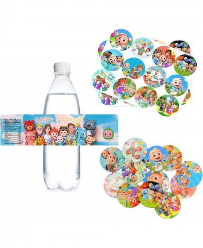 Cartoon Birthday Party Supplies 168pcs Party Decorations Set Water Bottle Labels Coco Super Baby JJ Characters Stickers for K...