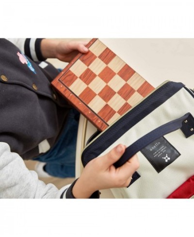 Magnetic Travel Chess Set 12 Inches Folding Chess Board with 2 Portable Bags for Pieces Storage Gift for Kids Adults Chess Lo...