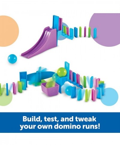 STEM Explorers Domino Action STEM Toys for Kids 59 Pieces Age 5+ Gifts for Boys and Girls $28.42 - Marble Runs