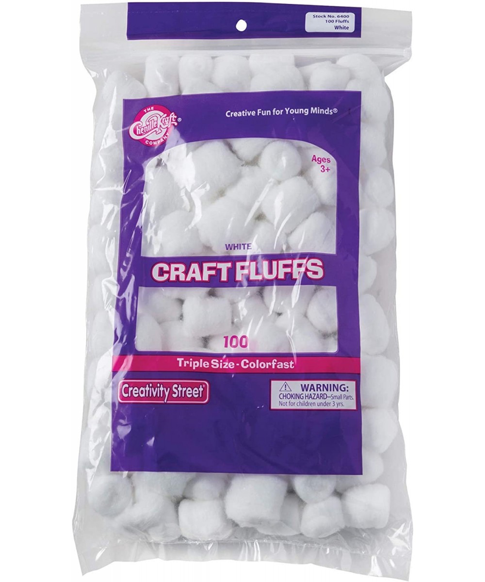 White Craft Fluff 100 per Pack $16.99 - Kids' Drawing & Writing Boards