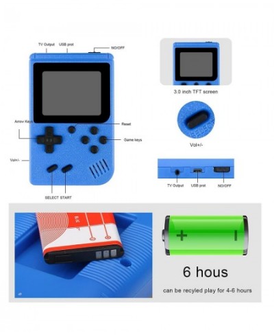 Handheld Game for Children Portable Retro Video Game with 500 Classic FC Games 2.8-Inch Color Screen Retro Mini Game Support ...