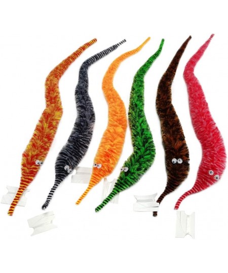 60 Pack Fuzzy Worm Toys String Pets Fuzzy Worms On String Bulk Trick Toy Party Favors for Kid Cat (12 Colors) $30.47 - Magic ...