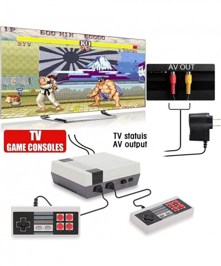 Retro Game Console Classic Handheld Video Game Console Built-in 620 in 1 FC Classic Video Games- AV Output Mini NES Console P...