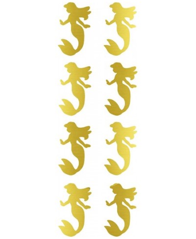 Mermaid Birthday Party Stickers for Décoration Scrapbooking Arts and Crafts 2 inch (50mm) in Gold - 80 Pack $14.90 - Kids' Dr...