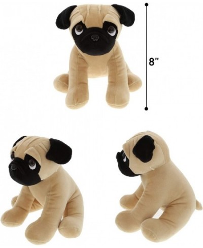 Sitting Pug Stuffed Animal Dog Plush Toy Kids & Adults Huggable Puppy Cuddle Gifts Cute Stuffed Animals for Toddler & Baby Fi...