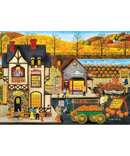 MasterPieces 500 Piece EZ Grip Jigsaw Puzzle for Adults Family Or Kids - Harvest Street Party - 19.25"x26.75 $26.06 - Jigsaw ...