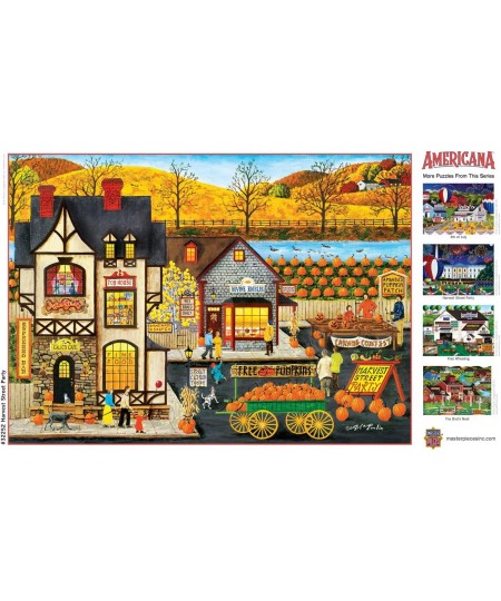 MasterPieces 500 Piece EZ Grip Jigsaw Puzzle for Adults Family Or Kids - Harvest Street Party - 19.25"x26.75 $26.06 - Jigsaw ...