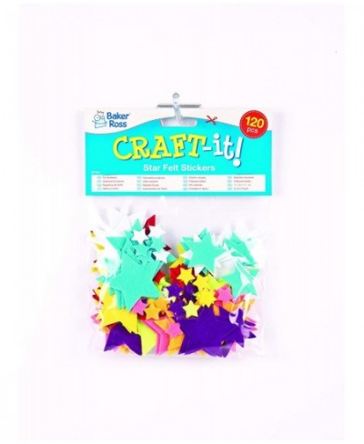 EF944 Felt Star Stickers - Pack of 144 Self-adhesives Perfect for Children to Decorate Collages and Crafts Ideal for Schools ...