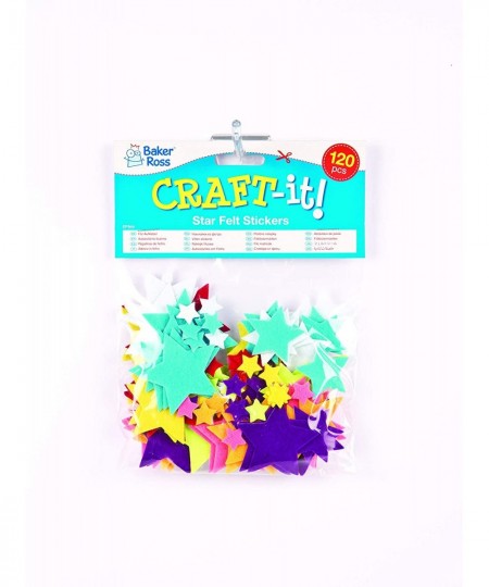 EF944 Felt Star Stickers - Pack of 144 Self-adhesives Perfect for Children to Decorate Collages and Crafts Ideal for Schools ...