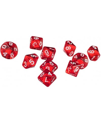 60PCS Polyhedral Dice D10 Dice Game Dice for RPG MTG DND Dice Table Games Board Game (Color 1) $25.59 - Game Accessories