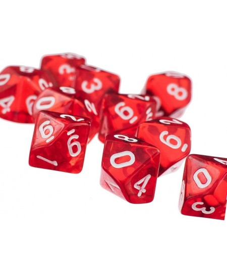 60PCS Polyhedral Dice D10 Dice Game Dice for RPG MTG DND Dice Table Games Board Game (Color 1) $25.59 - Game Accessories