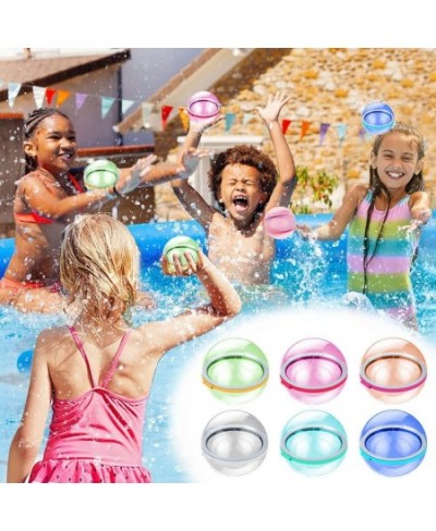 3pcs Magnetic Water Balloon Bomb Splash Balls Self Sealing Quick Fill Silicone Reusable Pool Party Game $18.03 - Water Balloons