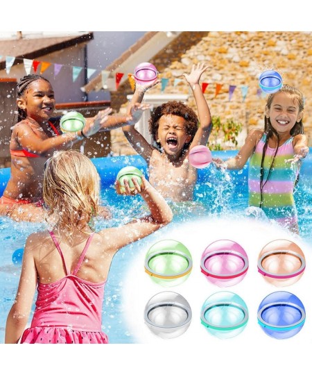 3pcs Magnetic Water Balloon Bomb Splash Balls Self Sealing Quick Fill Silicone Reusable Pool Party Game $18.03 - Water Balloons