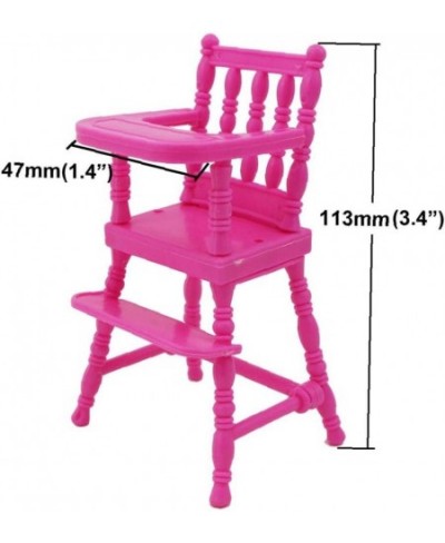 1 Set Pink Assembly High Chair Nursery Furniture Dinner Toys Dollhouse Accessories for Sister 1:12 Toy $14.12 - Dollhouse Acc...