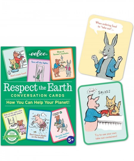 eeBoo: Respect the Earth Conversation and Educational Flash Cards Helps Children Cultivate Kind Behavior Responsibilities and...