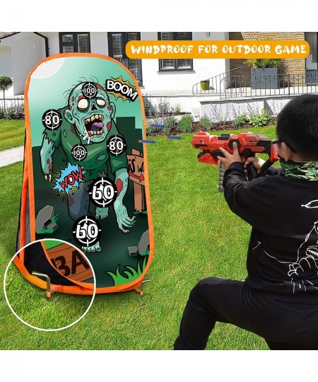 Shooting Practice Target Compatible with Nerf Gun for Boys Girls Toy Foam Blaster Shooting Targets for Kids Indoor Outdoor Zo...