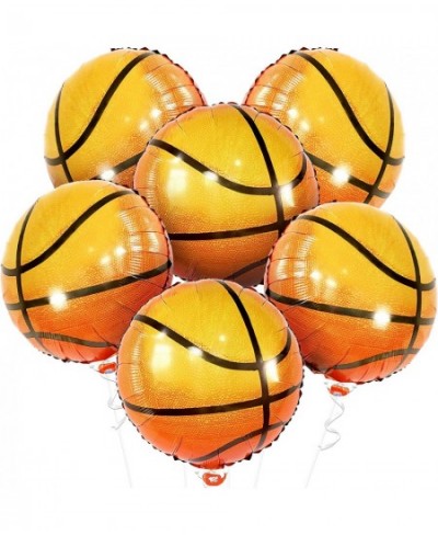 Big 18 Inch Basketball Balloons - 6 Pieces | Mylar Basketball Balloon for Basketball Party Decorations | Basketball Decoratio...