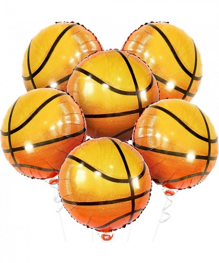 Big 18 Inch Basketball Balloons - 6 Pieces | Mylar Basketball Balloon for Basketball Party Decorations | Basketball Decoratio...