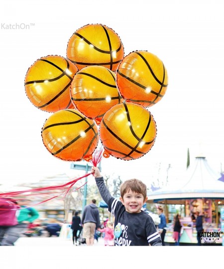 Big 18 Inch Basketball Balloons - 6 Pieces | Mylar Basketball Balloon for Basketball Party Decorations | Basketball Decoratio...