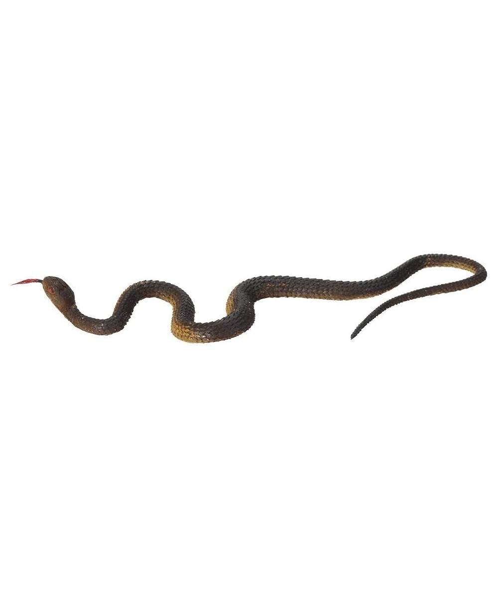 Simulation Black Rubber Snake Fake Snake Garden Props Tricky Funny Toy (Brown) $14.50 - Gags & Practical Joke Toys