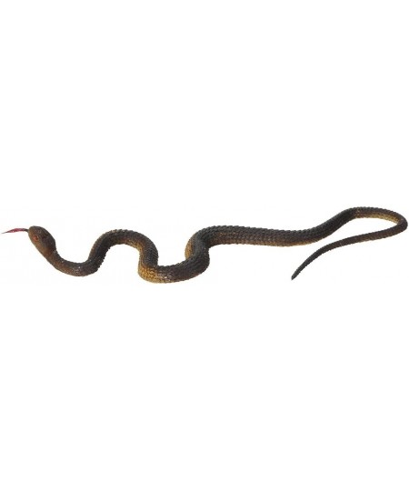 Simulation Black Rubber Snake Fake Snake Garden Props Tricky Funny Toy (Brown) $14.50 - Gags & Practical Joke Toys