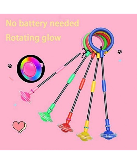 Skip Ball for Kids Foldable Ankle Skip Ball Colorful Fitness Jump Sports Swing Ball Fitness Fat Burning Jump Rope Game for Ad...