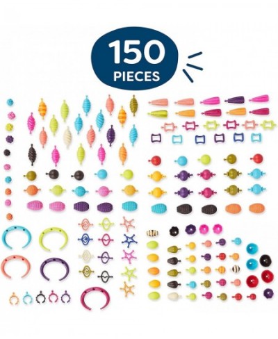 B. Toys – 150 Pcs – Pop Snap Bead Jewelry Set for Kids – Pop Arty! – DIY Craft Jewelry Making Kit – Creative Necklaces Rings ...