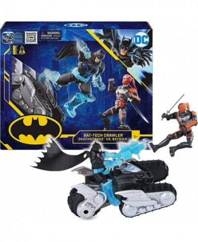 Batman Bat-Tech Crawler with 4-inch Exclusive Deathstroke and Batman Action Figures Includes 12 Accessories Kids Toys for Boy...