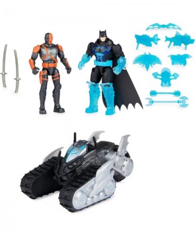 Batman Bat-Tech Crawler with 4-inch Exclusive Deathstroke and Batman Action Figures Includes 12 Accessories Kids Toys for Boy...