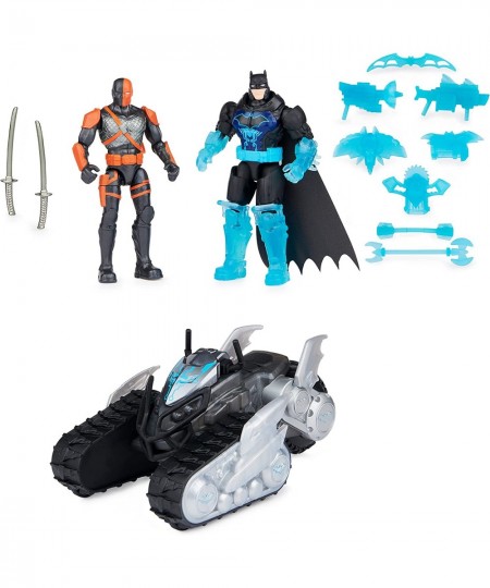 Batman Bat-Tech Crawler with 4-inch Exclusive Deathstroke and Batman Action Figures Includes 12 Accessories Kids Toys for Boy...