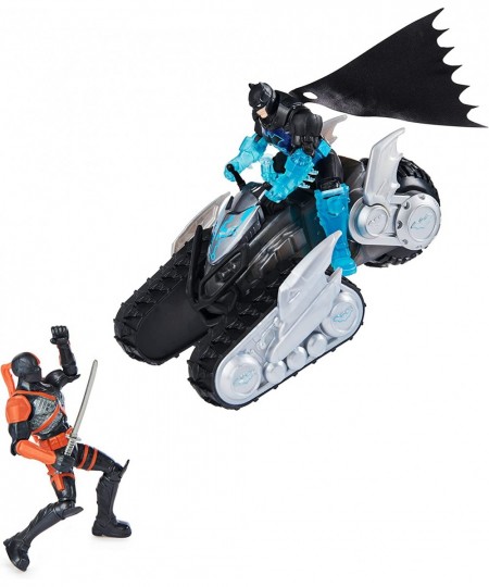 Batman Bat-Tech Crawler with 4-inch Exclusive Deathstroke and Batman Action Figures Includes 12 Accessories Kids Toys for Boy...