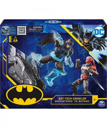 Batman Bat-Tech Crawler with 4-inch Exclusive Deathstroke and Batman Action Figures Includes 12 Accessories Kids Toys for Boy...