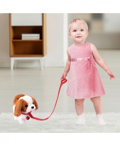 Plush Saint Bernard Toy Puppy Electronic Interactive Pet Dog - Walking Barking Tail Wagging Stretching Companion Animal for K...