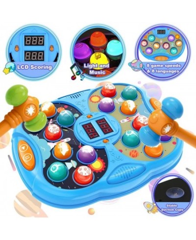 Whack A Mole Game Learning Montessori Toddler Toy Space Theme Birthday Toys for Age 3 4 5 6 Years Old Kids Educational Stem T...