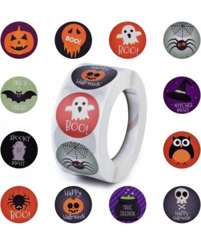 500pcs Halloween Stickers for Kids Halloween Stickers Roll Halloween Round Stickers Ghost Decals Spiders Stickers Round Seal ...