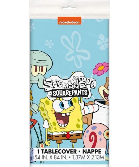 SpongeBob SquarePants Rectangular Plastic Tablecover - 1 Pc $14.88 - Kids' Party Tablecovers