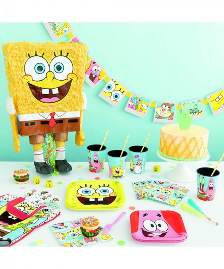 SpongeBob SquarePants Rectangular Plastic Tablecover - 1 Pc $14.88 - Kids' Party Tablecovers