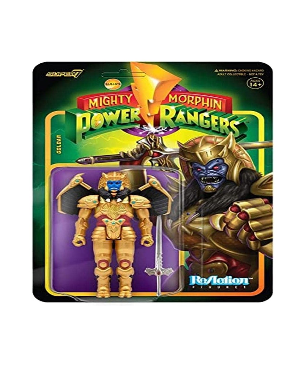 Mighty Morphin Power Rangers Goldar 3.75 in Reaction Figure $25.40 - Action Figures