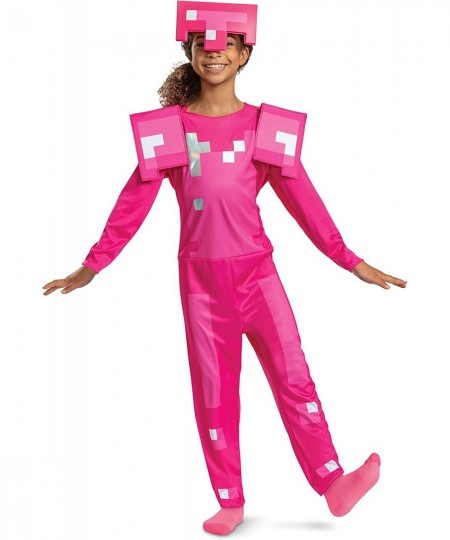 Pink Armor Minecraft Costume Official Minecraft Pink Armor Outfit For Kids $37.07 - Kids' Costumes