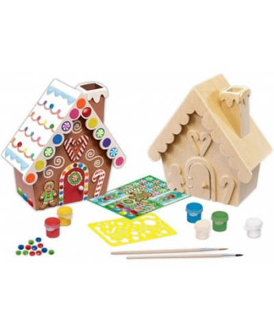 Holiday Craft Set - Gingerbread House Wood Paint Kit $23.89 - Craft Kits