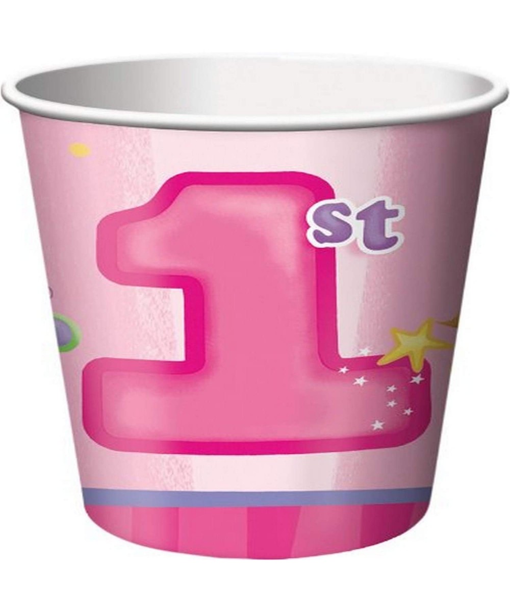 8-Count Paper Party Cups Fun at One Happy First Birthday Girl $14.97 - Kids' Party Tableware