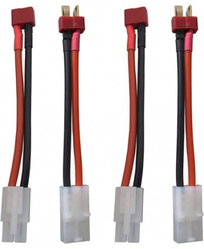 2 Pairs 14AWG Big Tamiya Style Connector to Deans T Style Plug Cable Adapter Connector for RC ESC Speed Controller Lipo/NiMH ...