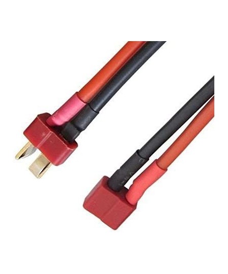 2 Pairs 14AWG Big Tamiya Style Connector to Deans T Style Plug Cable Adapter Connector for RC ESC Speed Controller Lipo/NiMH ...