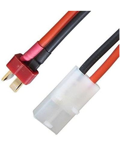 2 Pairs 14AWG Big Tamiya Style Connector to Deans T Style Plug Cable Adapter Connector for RC ESC Speed Controller Lipo/NiMH ...